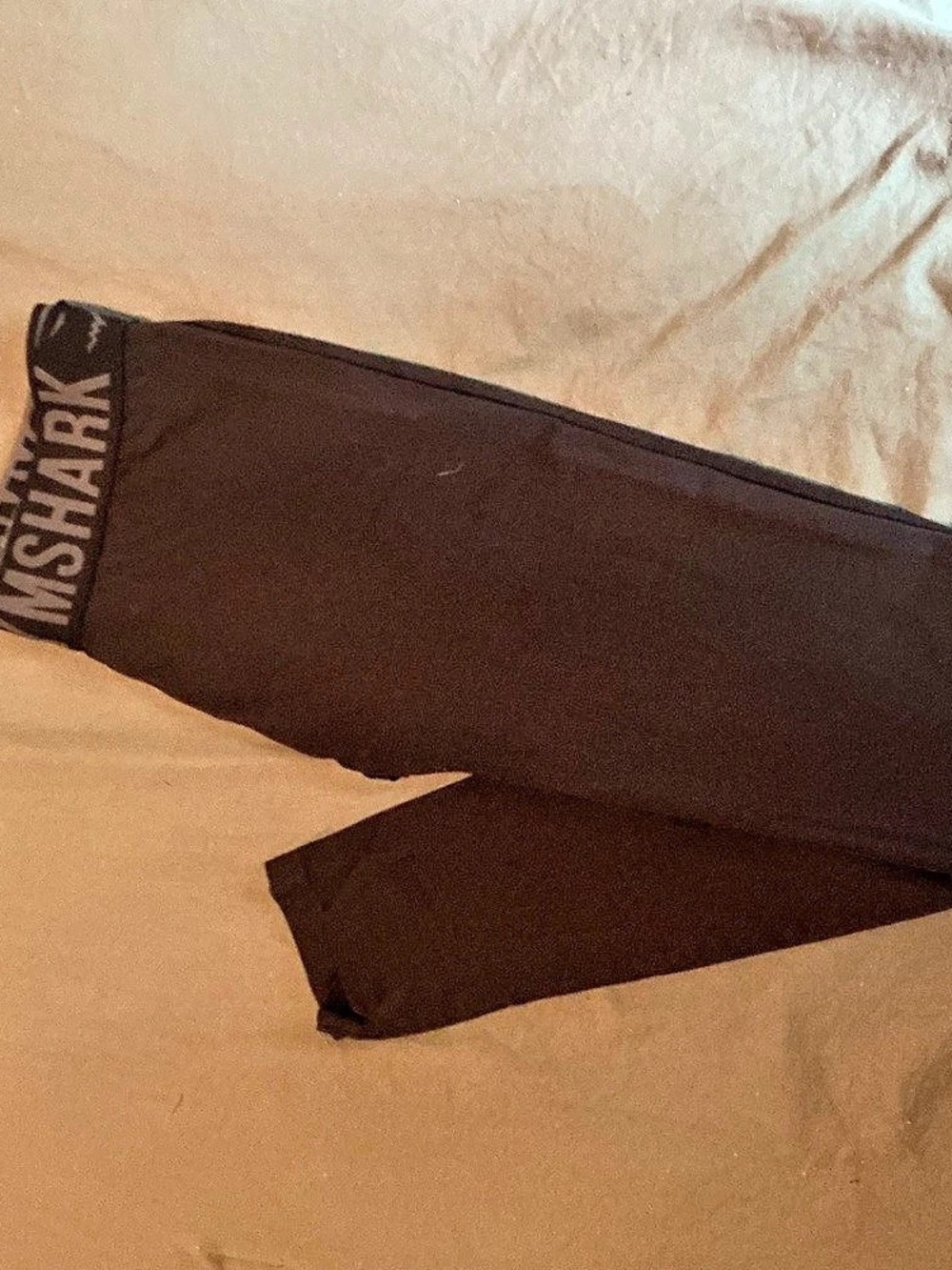 GYMSHARK Waistband Logo Leggings Black